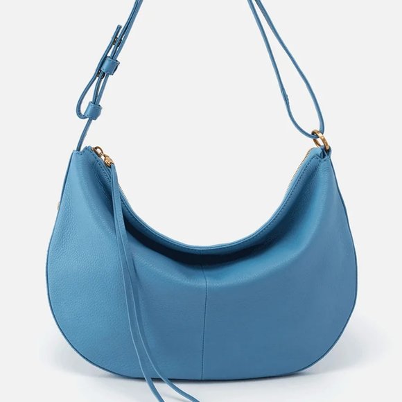 Bags Nwt New Hobo Cosmo Convertible Hobo Crossbody Dusty Blue Leather